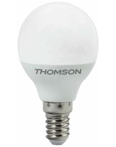 Лампа светодиодная шар THOMSON LED GLOBE E14 6W 3000K Hiper