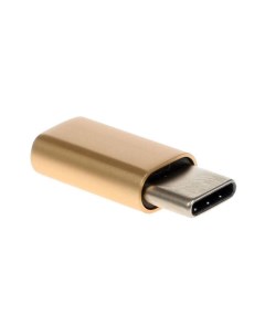 Переходник micro USB B m USB Type C f золотистый УТ000013669 Red line