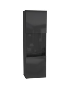 Шкаф навесной Point ТИП 22 черный черный глянец Нк-мебель