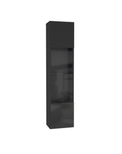 Шкаф навесной Point ТИП 42 черный черный глянец Нк-мебель