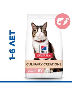 Science Plan Culinary Creations Сухой корм для взрослых кошек для поддержания жизненной энергии и им Hill`s