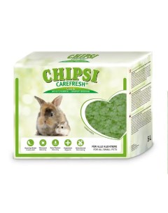 Chipsi Forest Green Наполнитель зеленый для птиц и мелких домашних животных 5 л Carefresh