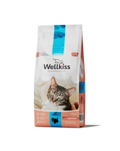 Indoor Корм сухой для домашних кошек с индейкой 1 5 кг Wellkiss