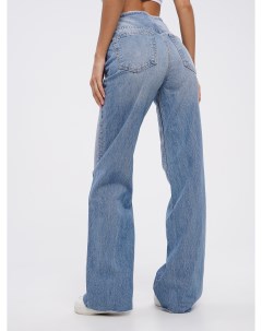 Классические прямые джинсы с необработанными краями Твое