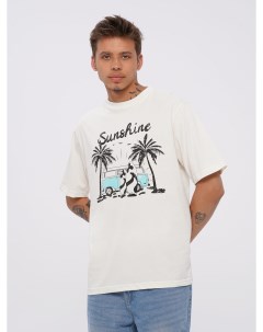 Пляжная футболка с пальмами Твое