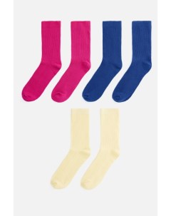 Набор носков высоких хлопковых цветных 3 пары Befree