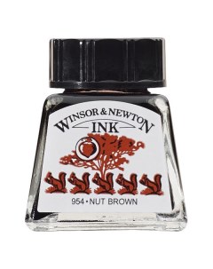 Тушь Winsor Newton Drawing Inks 14 мл Коричневый орех Winsor & newton