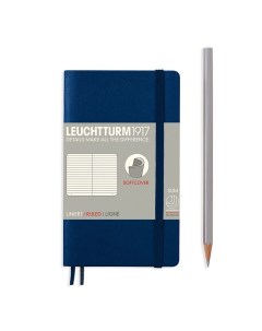 Записная книжка в линейку Leuchtturm Pocket A6 123 стр мягкая обложка темно синий Leuchtturm1917