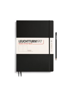 Записная книжка нелинованная Leuchtturm Master Slim А4 123 стр твердая обложка черная Leuchtturm1917