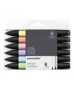 Набор маркеров ProMarker 6 цветов пастельные оттенки 1 Winsor & newton