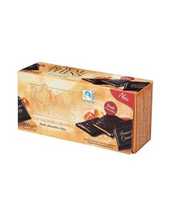 Темный шоколад с начинкой со вкусом соленой карамели Halloren royal mints