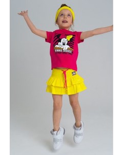 Хлопковая юбка шорты с оборками Playtoday
