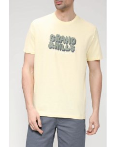 Хлопковая футболка с принтом Grand & hills