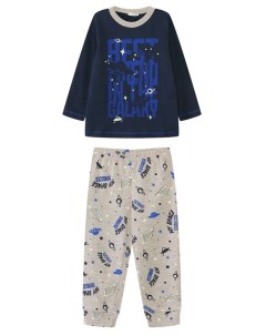 Хлопковая пижама с принтом Benetton undercolors