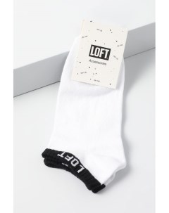 Хлопковые носки укороченные с логотипом бренда Loft