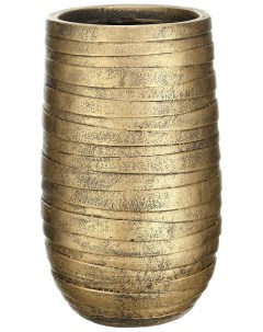 Напольный горшок для цветов Lite Роу файберстоун золото Д26 5 В45 см 24 л ROWEV26 GLD Идеалист