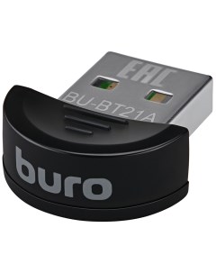 Адаптер USB BU BT21A Bluetooth 2 1 EDR class 2 10 м черный Buro