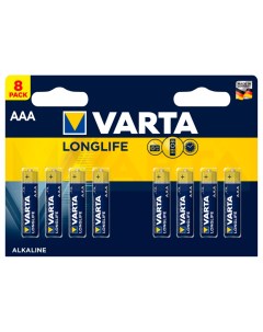 Батарейки LONGLIFE AAA бл 8 Varta