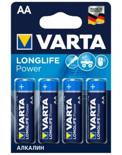 Батарейка LONGL POWER AA бл 4 Varta