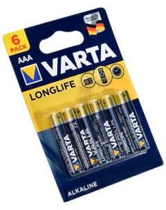 Батарейки LONGLIFE AAA бл 6 Varta