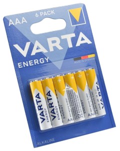 Батарейки ENERGY AAA бл 6 Varta
