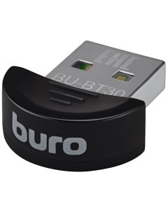 Адаптер USB BU BT30 Bluetooth 3 0 EDR class 2 10 м черный Buro
