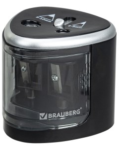Точилка электрическая DUAL для 2 диаметров карандашей 4 батарейки АА черная 270581 Brauberg