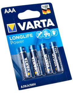 Батарейка LONGL POWER AAA бл 4 Varta