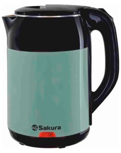 Чайник электрический SA 2168BGR 1 8 черный зеленый Sakura