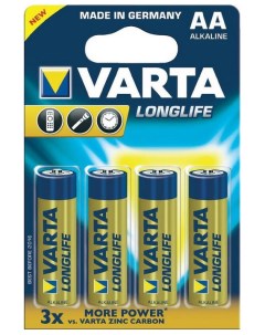 Батарейка LONGLIFE AA бл 4 Varta