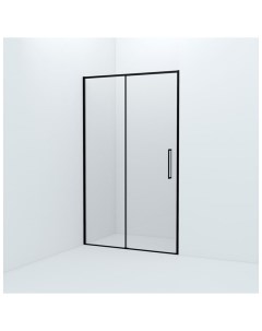 Душевая дверь Slide черный алюминиевый профиль 120х195 см SLI6BS2i69 Iddis
