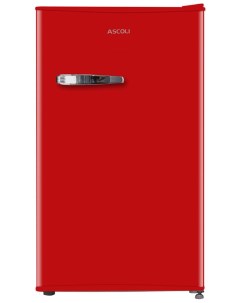 Однокамерный холодильник ADFRR90 ретро красный Ascoli
