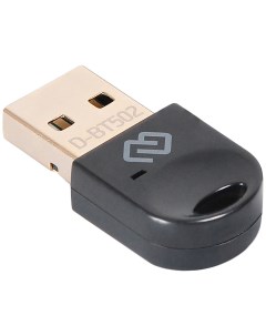 Адаптер USB Bluetooth 5 0 EDR class 1 5 20 м черный D BT502 Digma