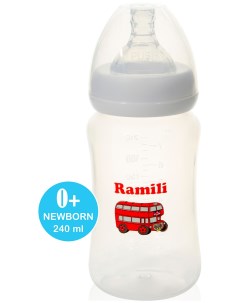 Противоколиковая бутылочка для кормления Baby 240ML 0 слабый поток Ramili