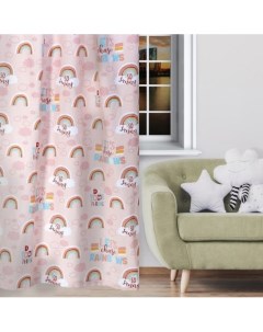 Классические шторы Pink Rainbow 145х260 см 1 шт Этель