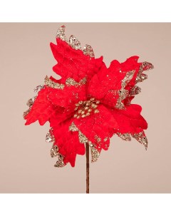 Цветок искусственный Пуансетия 22х30 см Lefard