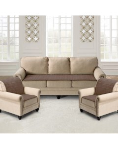 Комплект накидок на диван и два кресла Паркет Karteks