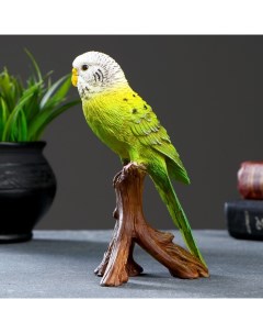 Фигурка Зеленый попугай 10х8х17 см Хорошие сувениры