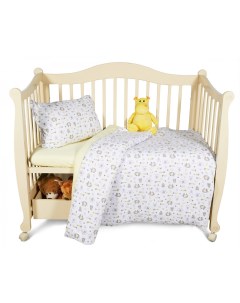 Детское постельное белье Слоники и собачки для новорожденных Сайлид