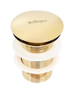 Донный клапан для раковины без перелива золото Belbagno