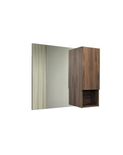 Зеркало шкаф Бордо 90 дуб темно коричневый Comforty