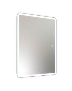 Зеркало шкаф Emotion 50х80 с подсветкой белый Continent