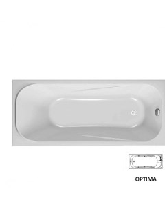 Акриловая ванна String Optima 170х75 с гидромассажем Kolpa san