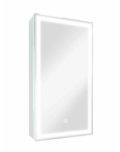 Зеркало шкаф Allure 35х65 R с подсветкой белый Continent