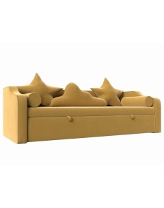 Детский диван кровать Рико Микровельвет Желтый Bravo