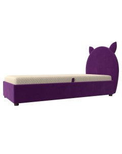 Детская кровать Бриони Микровельвет Фиолетовый Bravo