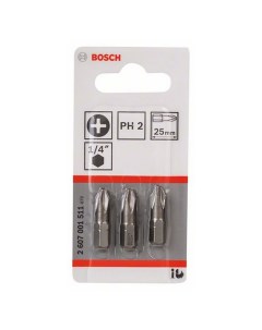 Набор бит PH2х25мм 3шт 511 Bosch