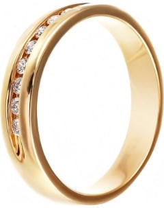 Кольцо с 9 бриллиантами из жёлтого золота Джей ви