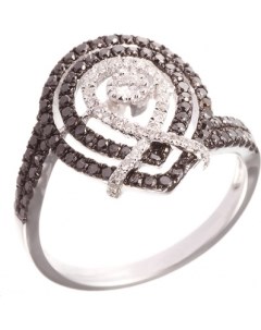 Кольцо с бриллиантами из белого золота Джей ви