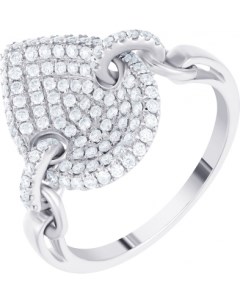 Кольцо с бриллиантами из белого золота Джей ви